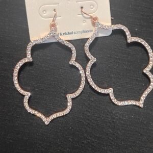 Elegant Gold and Silver Women's Earrings